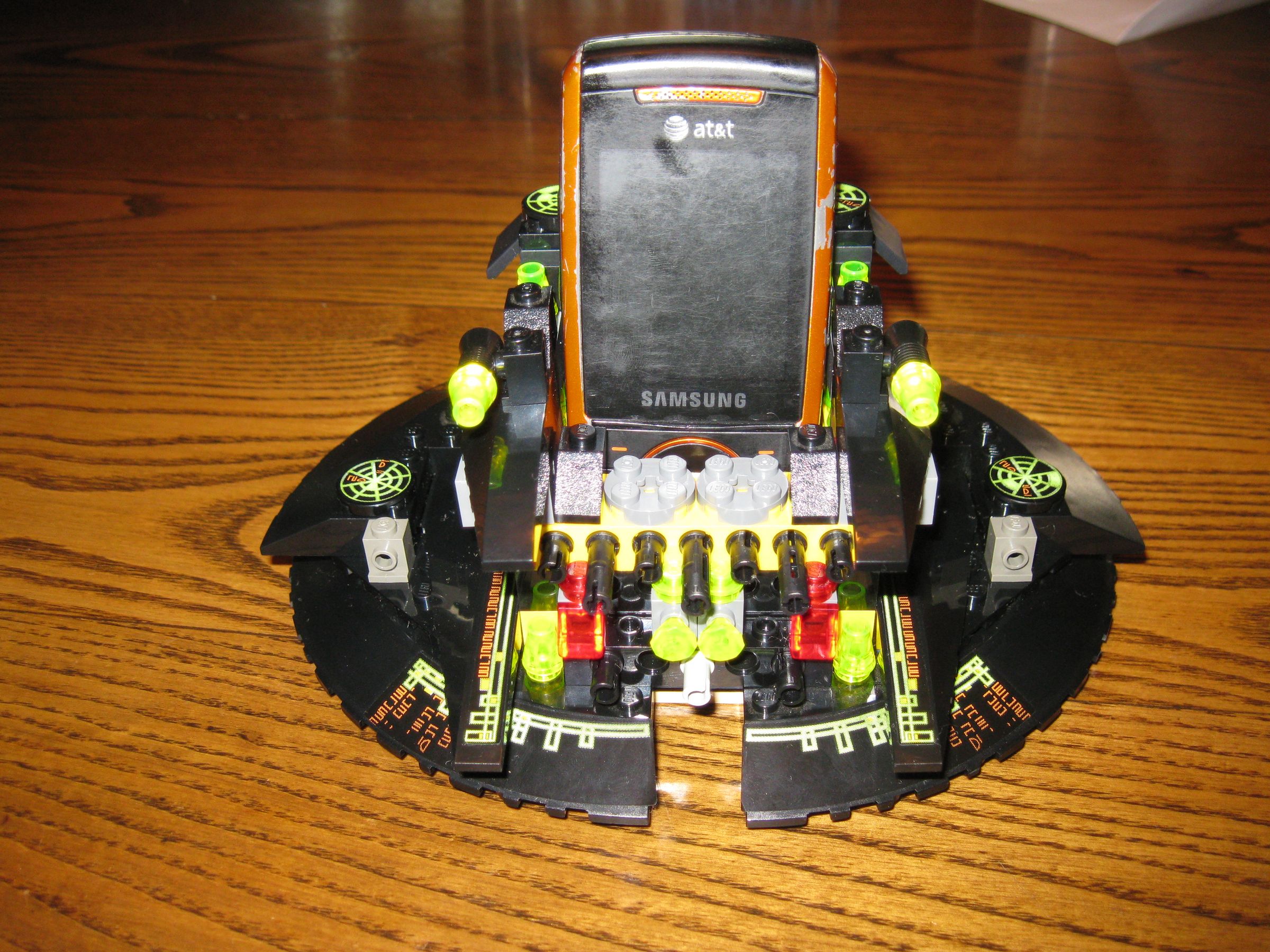 Quick and dirty Cell Phone stand out of Legos.