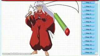 How to Draw InuYasha (Feudal Fairy Tale)