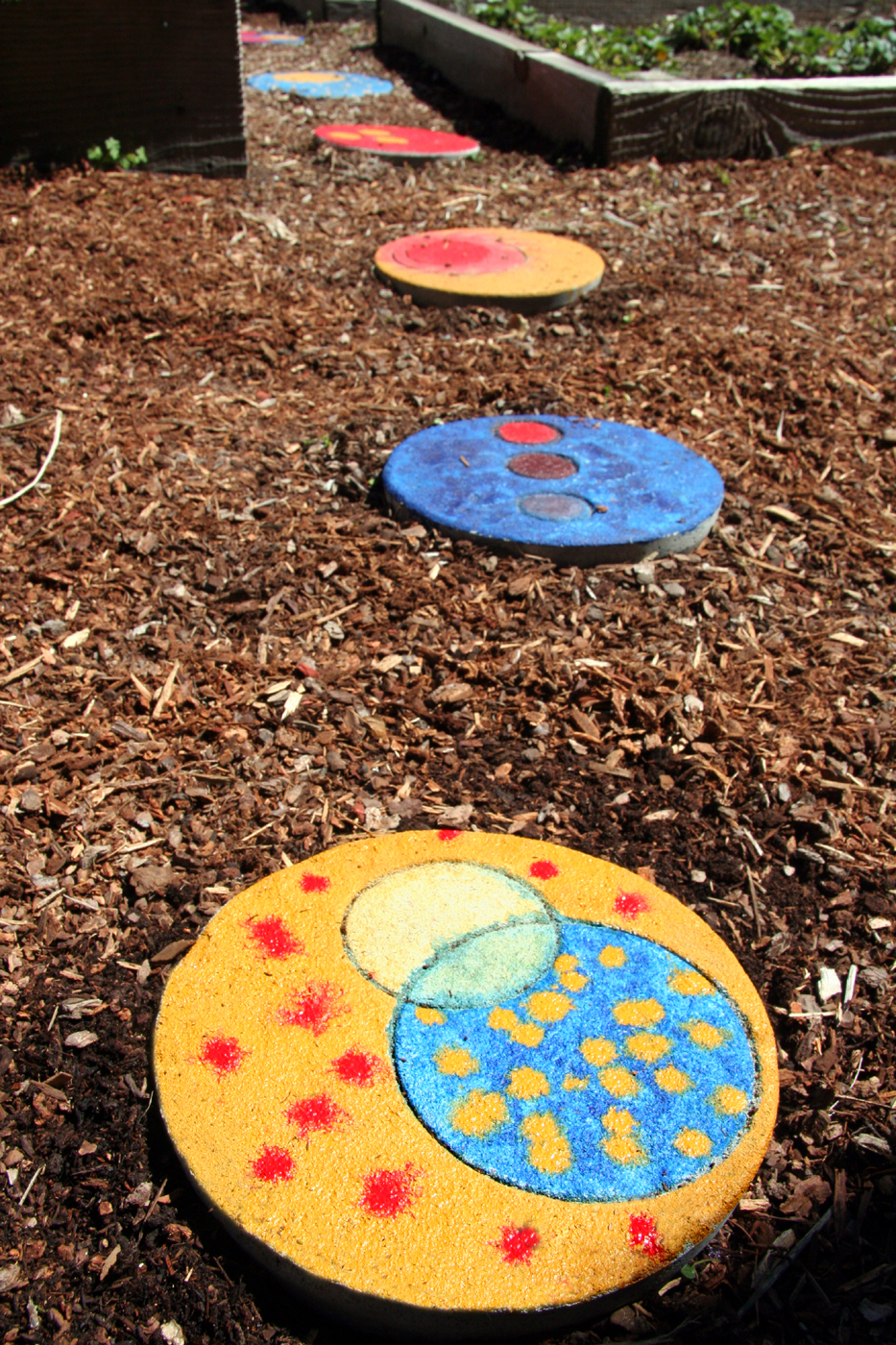 Colorful Garden Stepping Stones