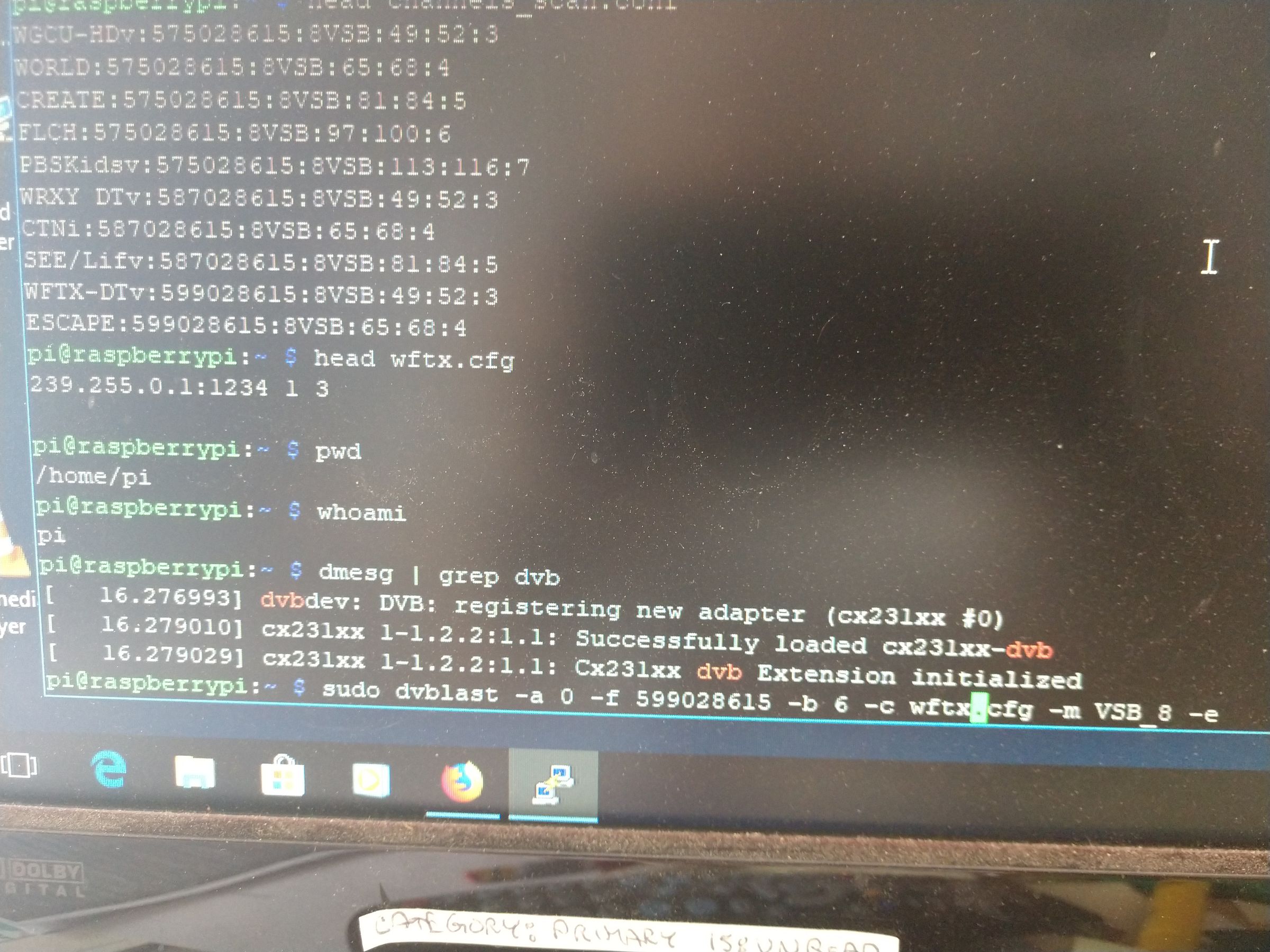 Multicast TV Using Raspberry Pi 3 & WinTVHVR955Q 10 Steps
