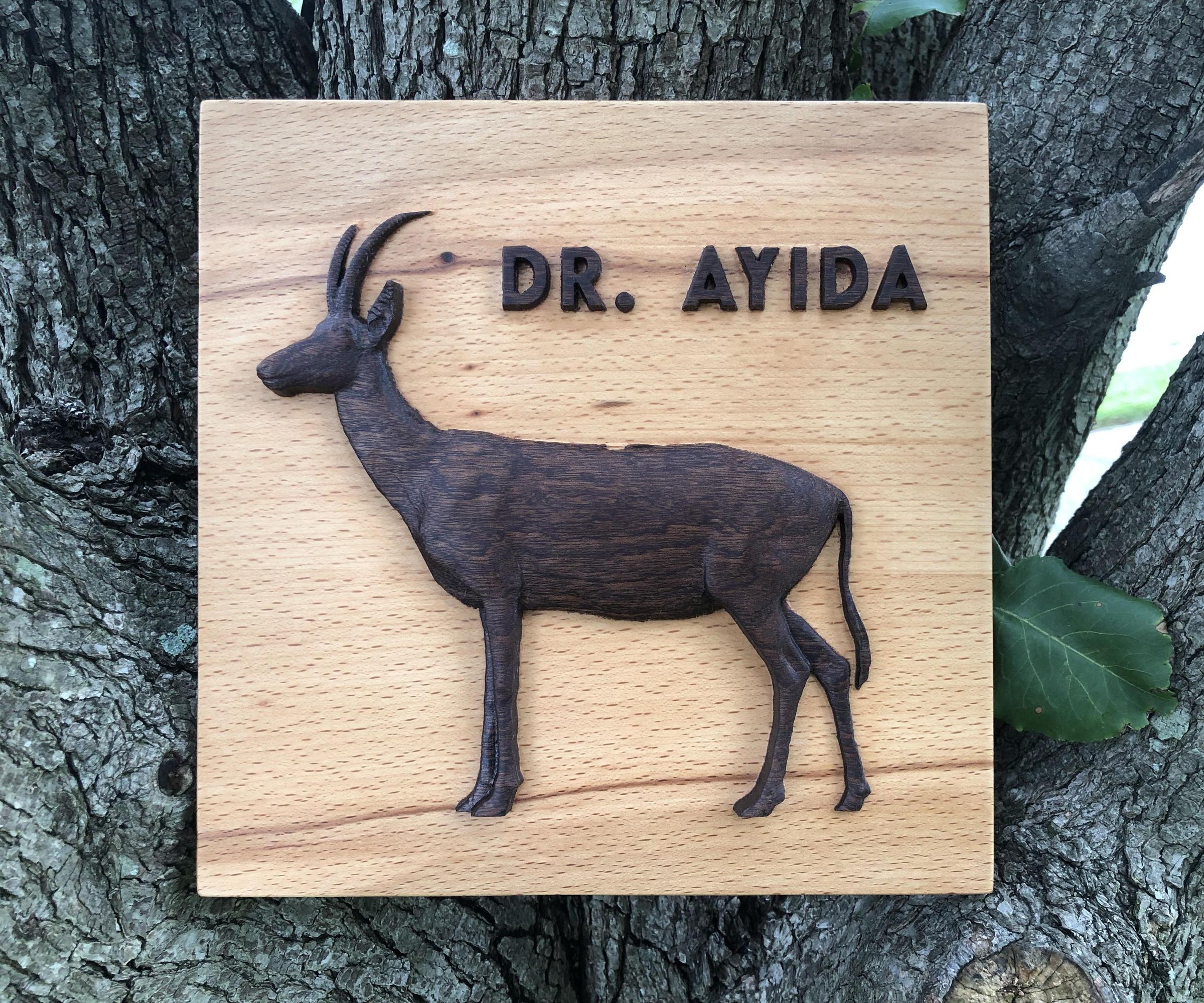 Gazelle Bas-Relief Teacher Gift