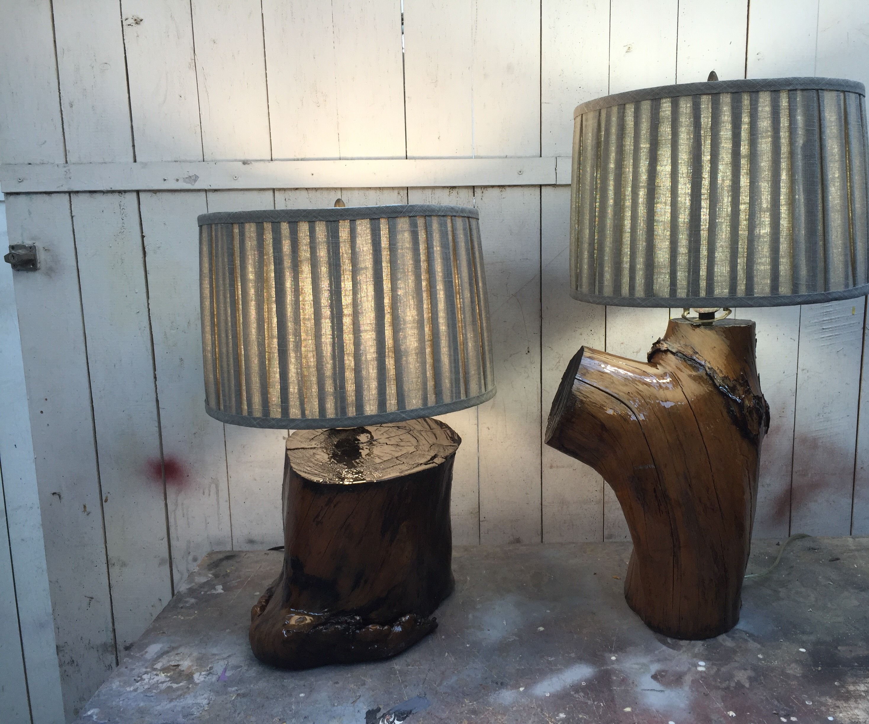 Up-cycled Lamps.