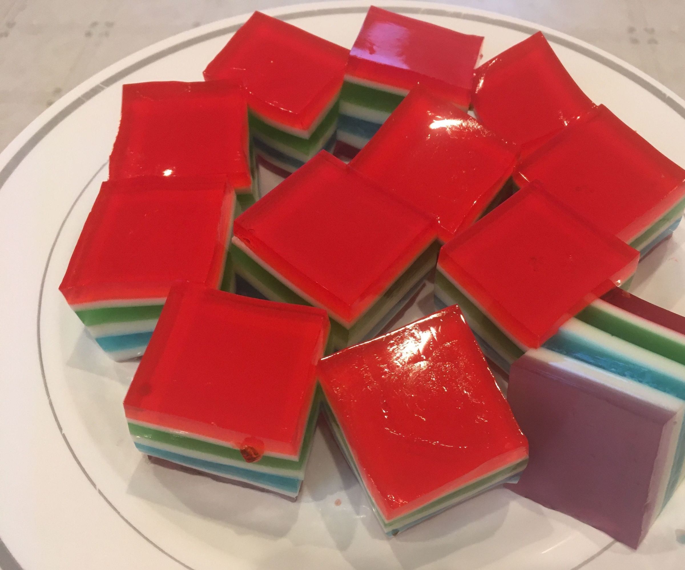 RAINBOW Jello Cubes #HMS2018