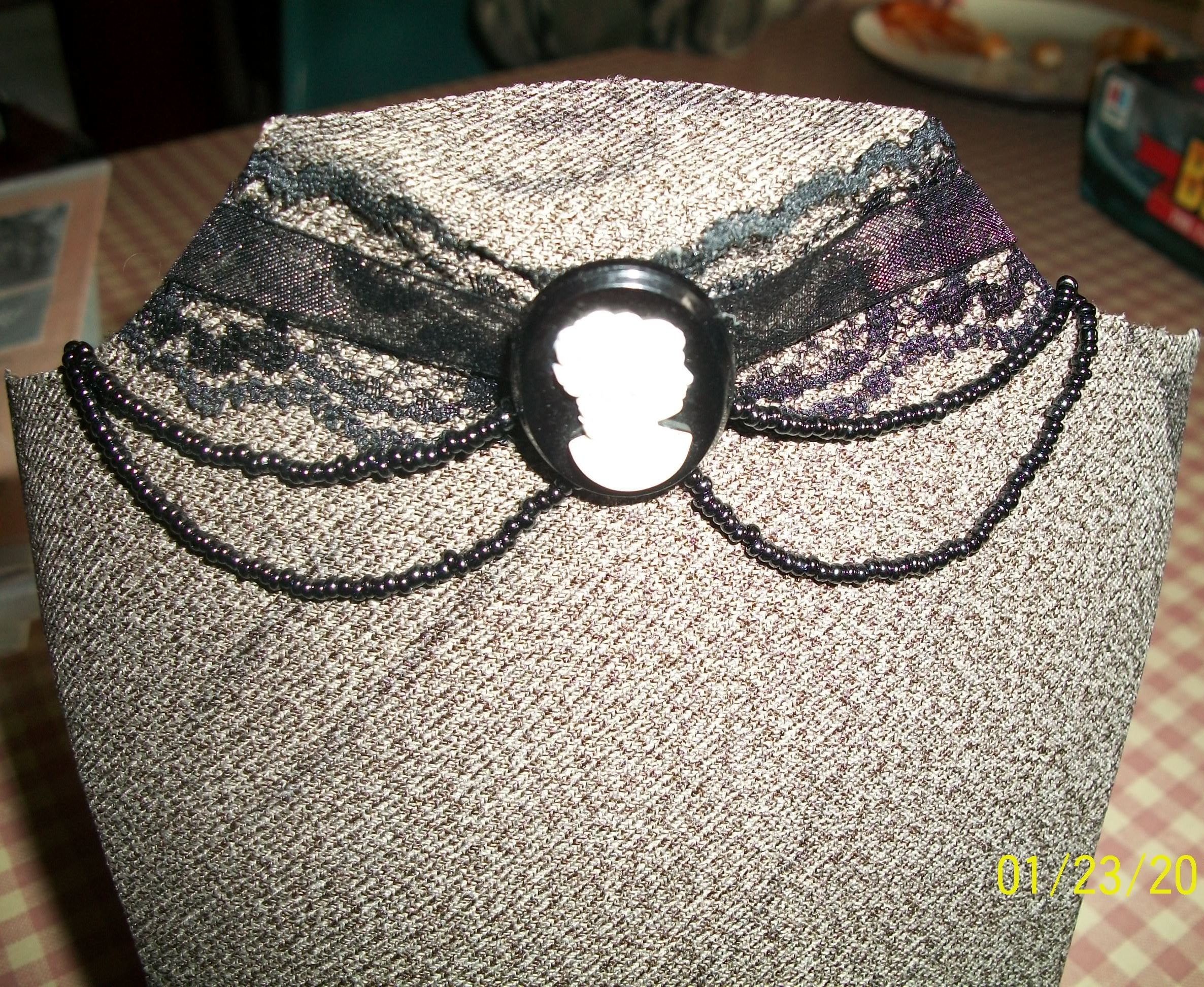 Black Lace Necklace
