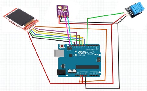 Arduino Weather Station Using BMP280-DHT11 - Temperature, Humidity and ...