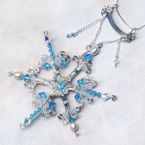 Faeries Frost Sterling Wire Pendant