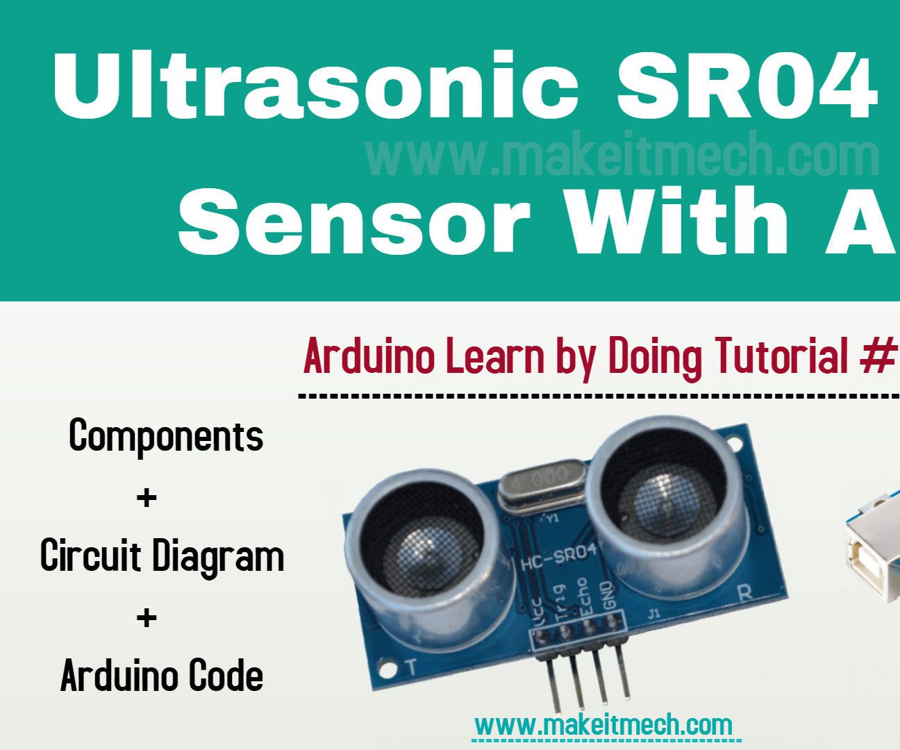 HOW TO USE ULTRASONIC SENSOR SR04 WITH ARDUINO AND HOW ULTRASONIC SENSOR WORKS