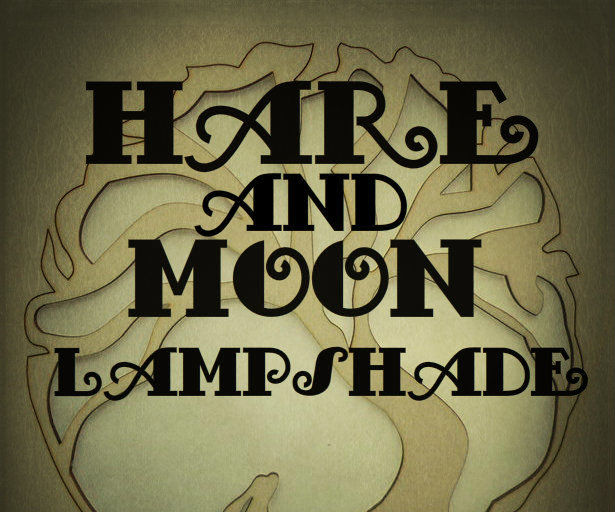 Hare and Moon Lampshade
