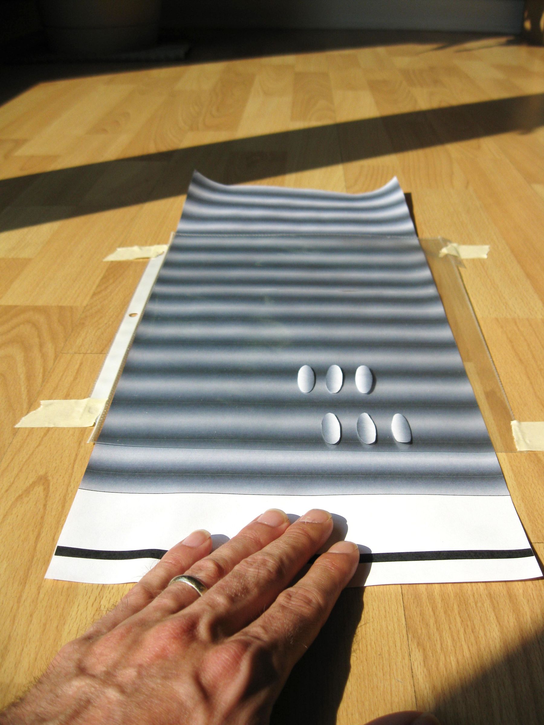 Shady Ovals Optical Illusion