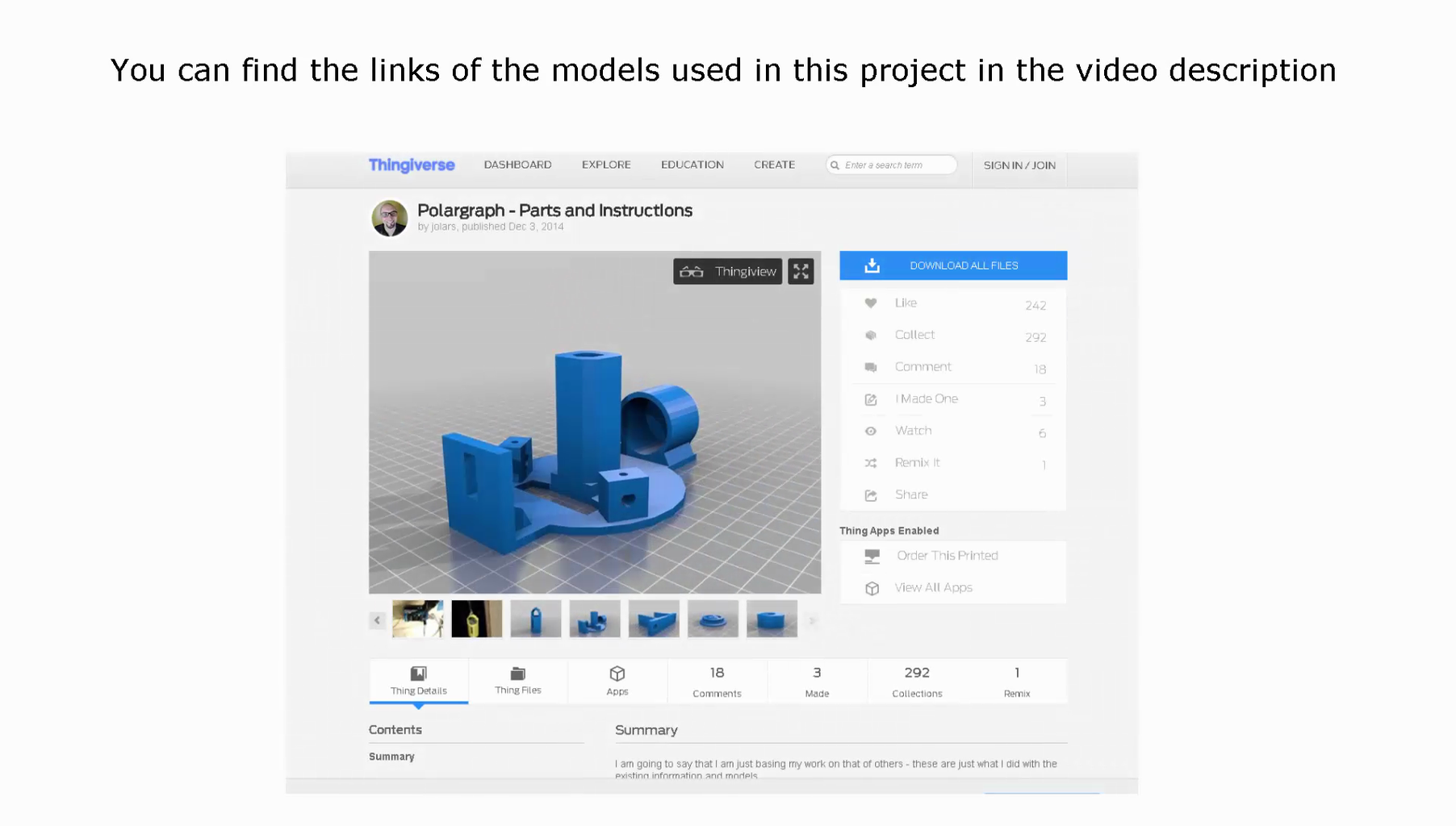 3D Models - Plotter Gondola and Stepper Bracket