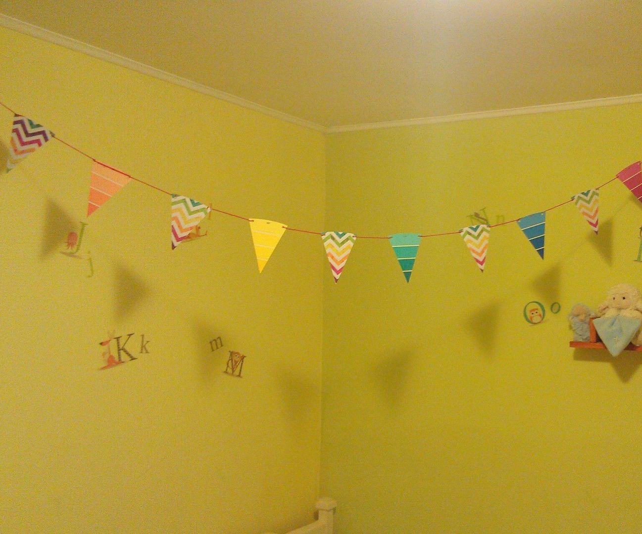DIY Paint Chip Rainbow Banner 5 Steps Instructables