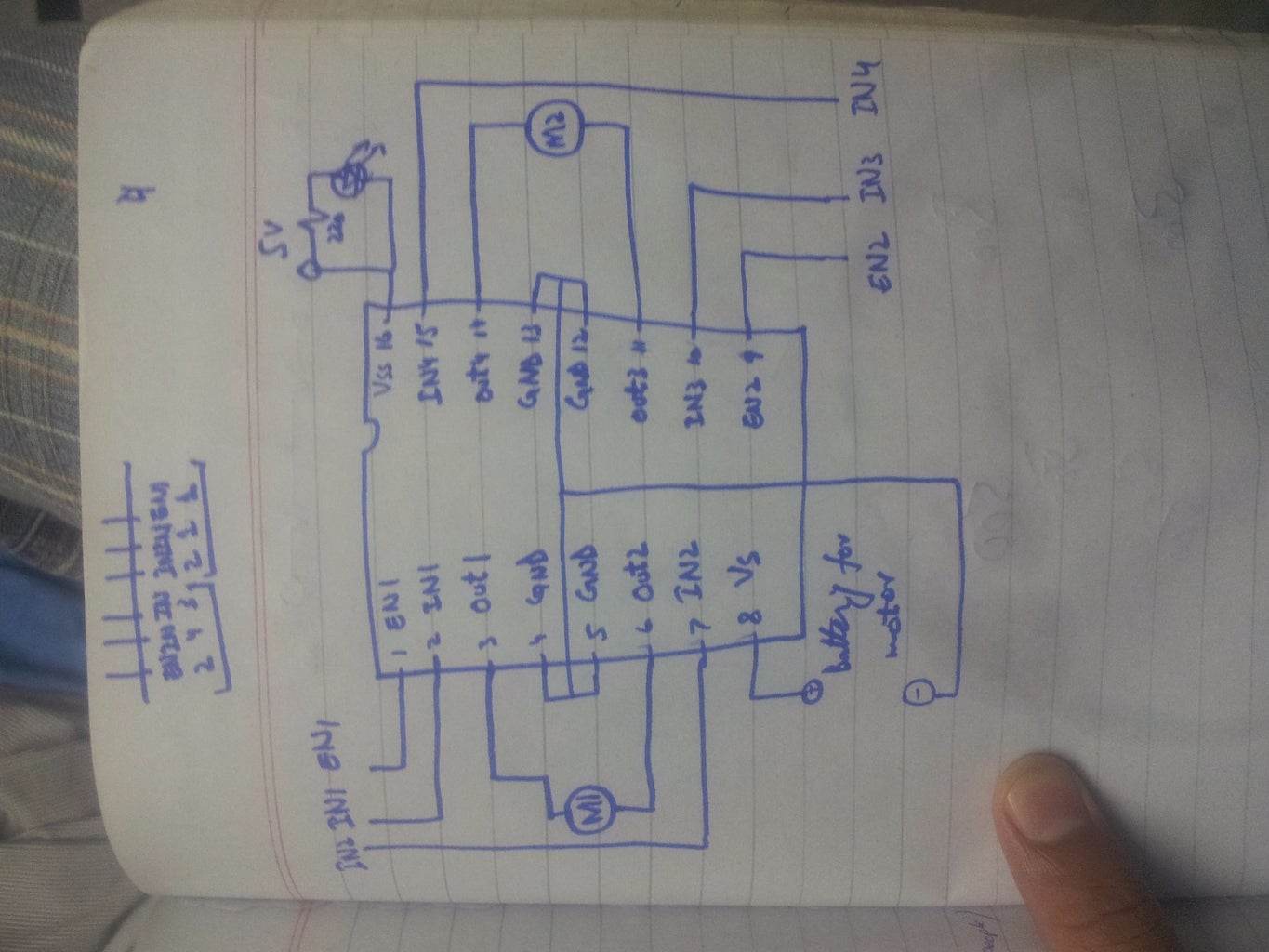 Motor Driver Module 4 Steps with Pictures Circuit Diagram