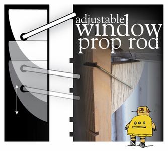 Adjustable Window Prop Rod