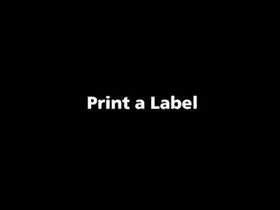 TOOLING CLOUD: Print a Label