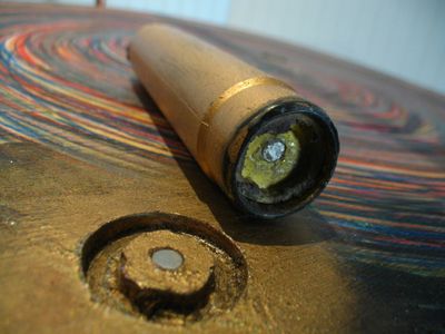 Glue Magnets Into the Spinner Handle and Spinner Top