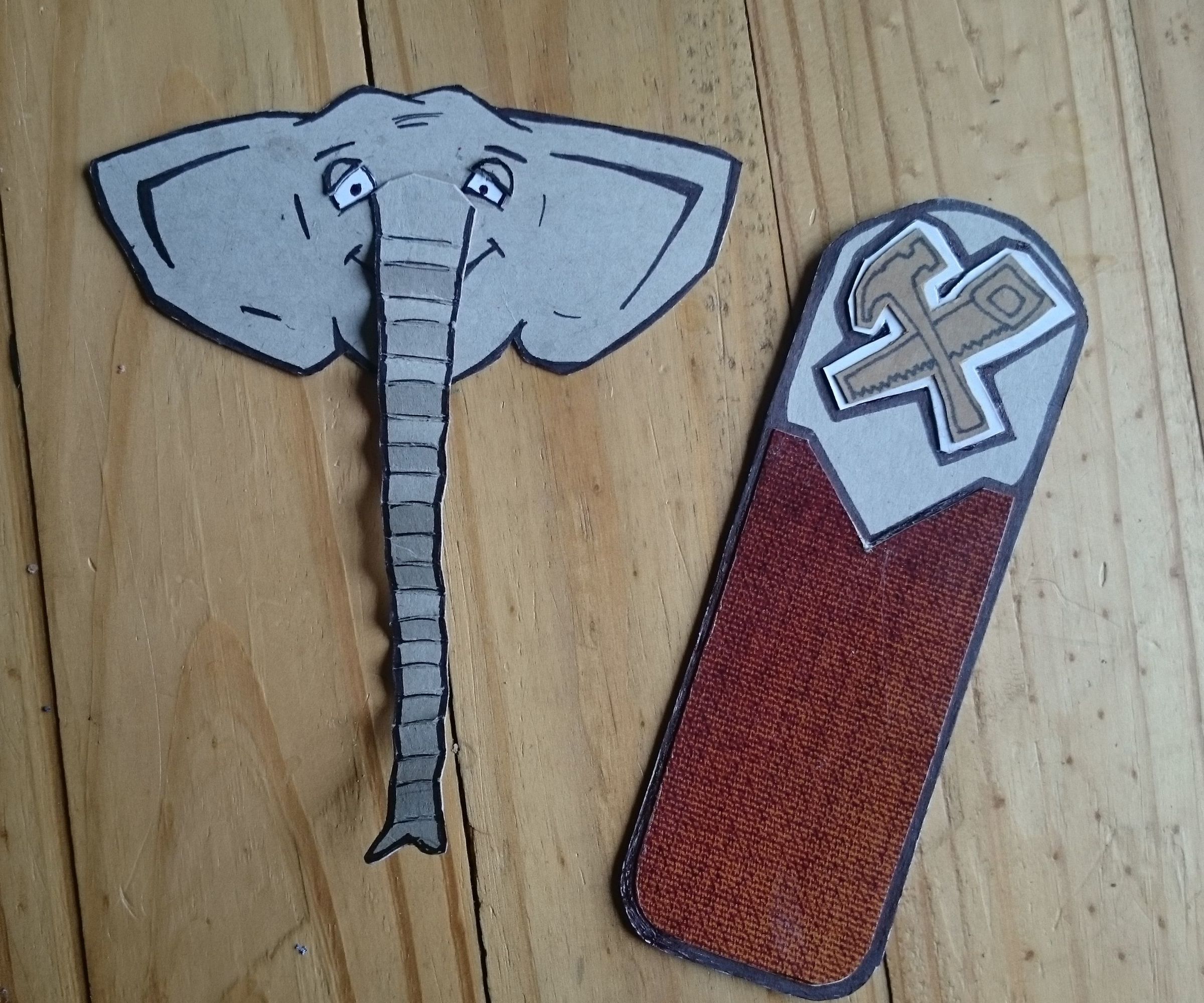 2 Bookmarks From Food Boxes - Recycled Craft