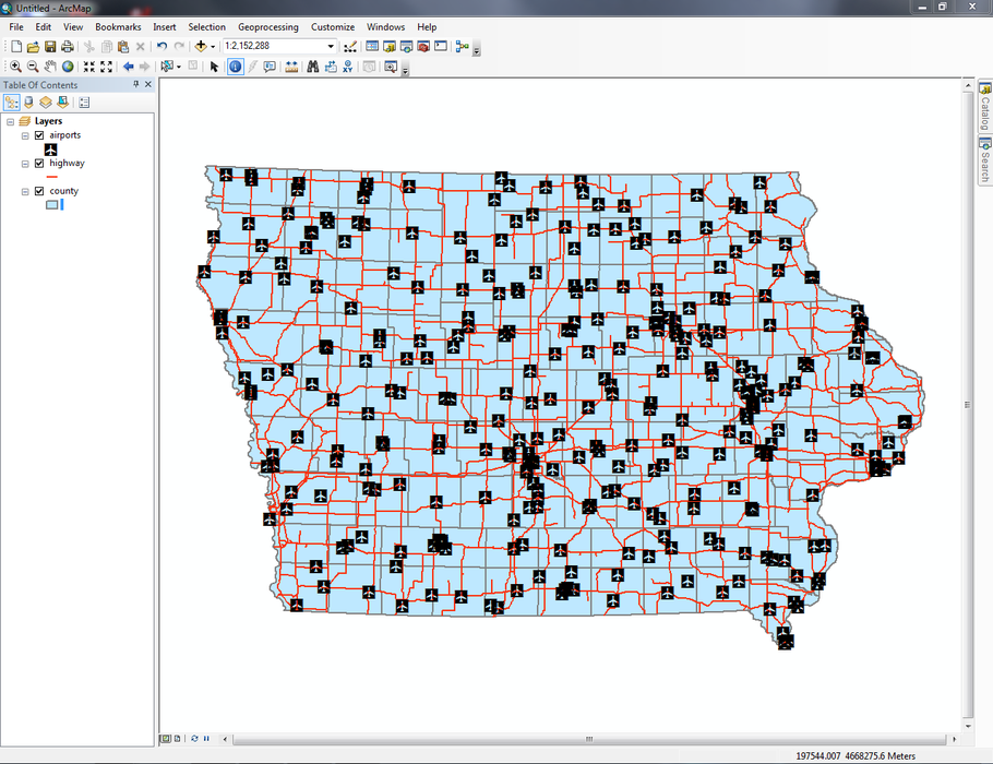 Editing the Highway and County Layers