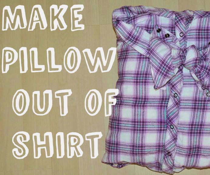 Make a Bow Pillow Out of Shirt (no Sew or Glue)