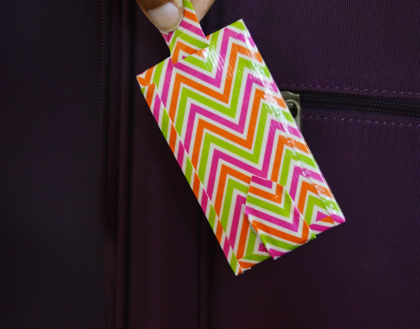 DIY Luggage Tag Using Duct Tape 6 Steps Instructables