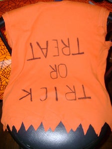 Creating Trick-or-treat Bag Top