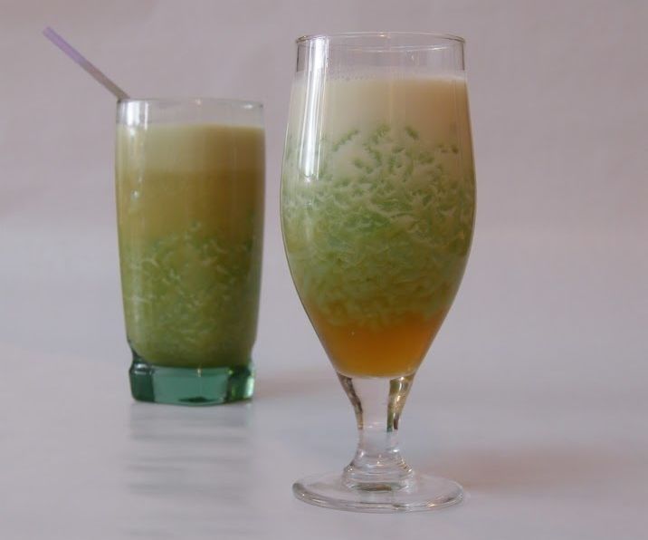 Indonesian Rice Flour Jelly Drink (Es Cendol)