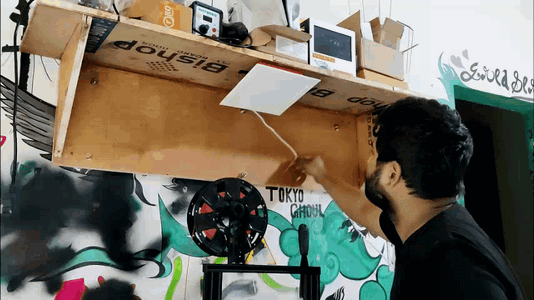 Adding the Light Setup to Wall Shelf