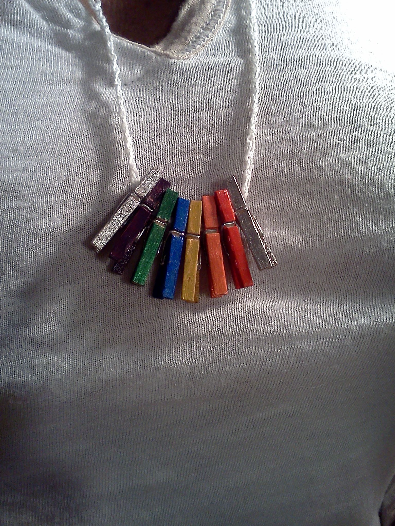 Mini Clothespin Necklace Instructables