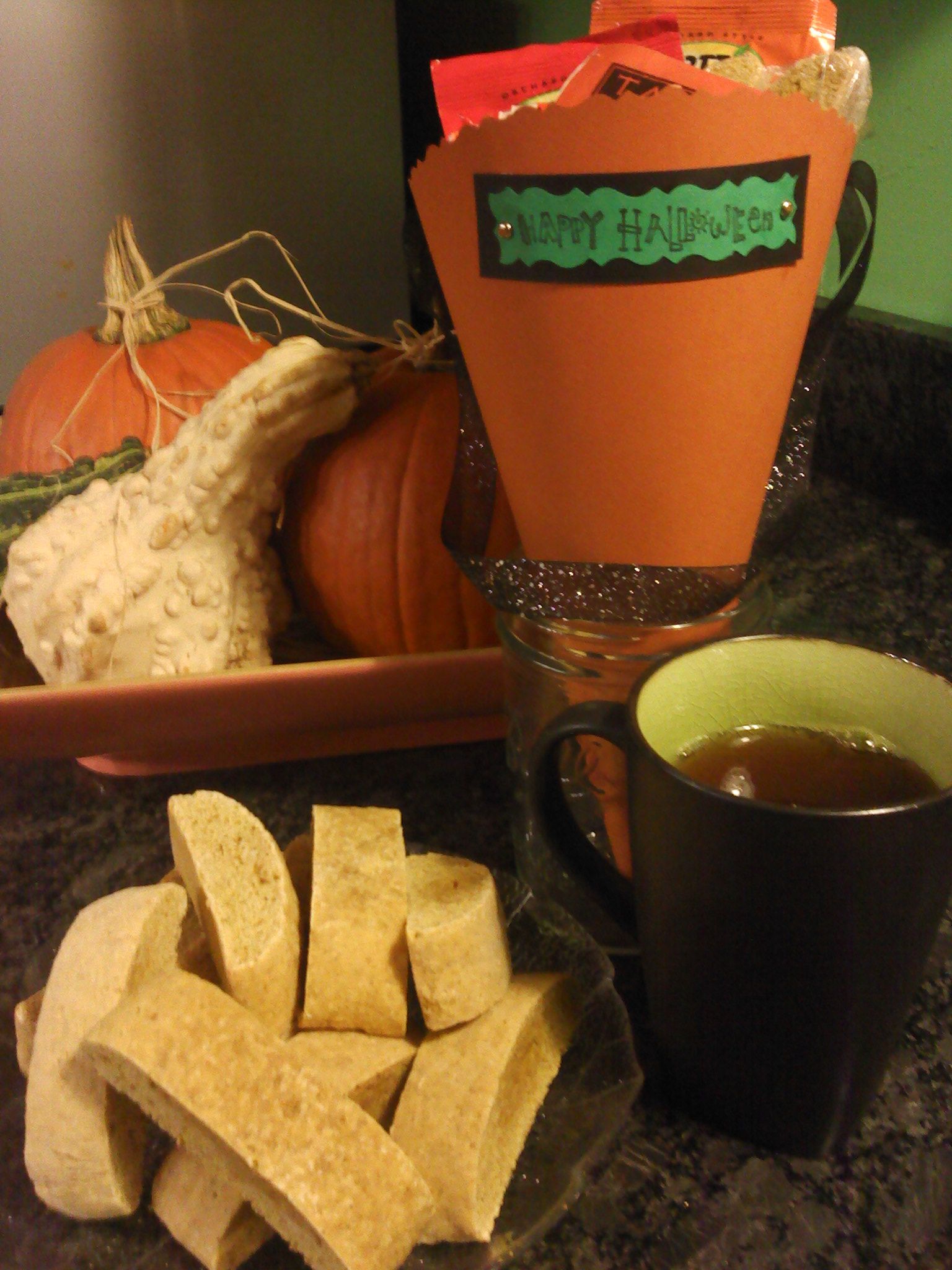 Pumpkin Biscotti & Treat Cone