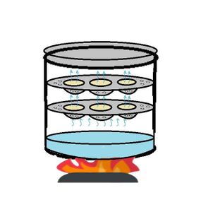 Preparing the Contraption (the Idli Steamer)