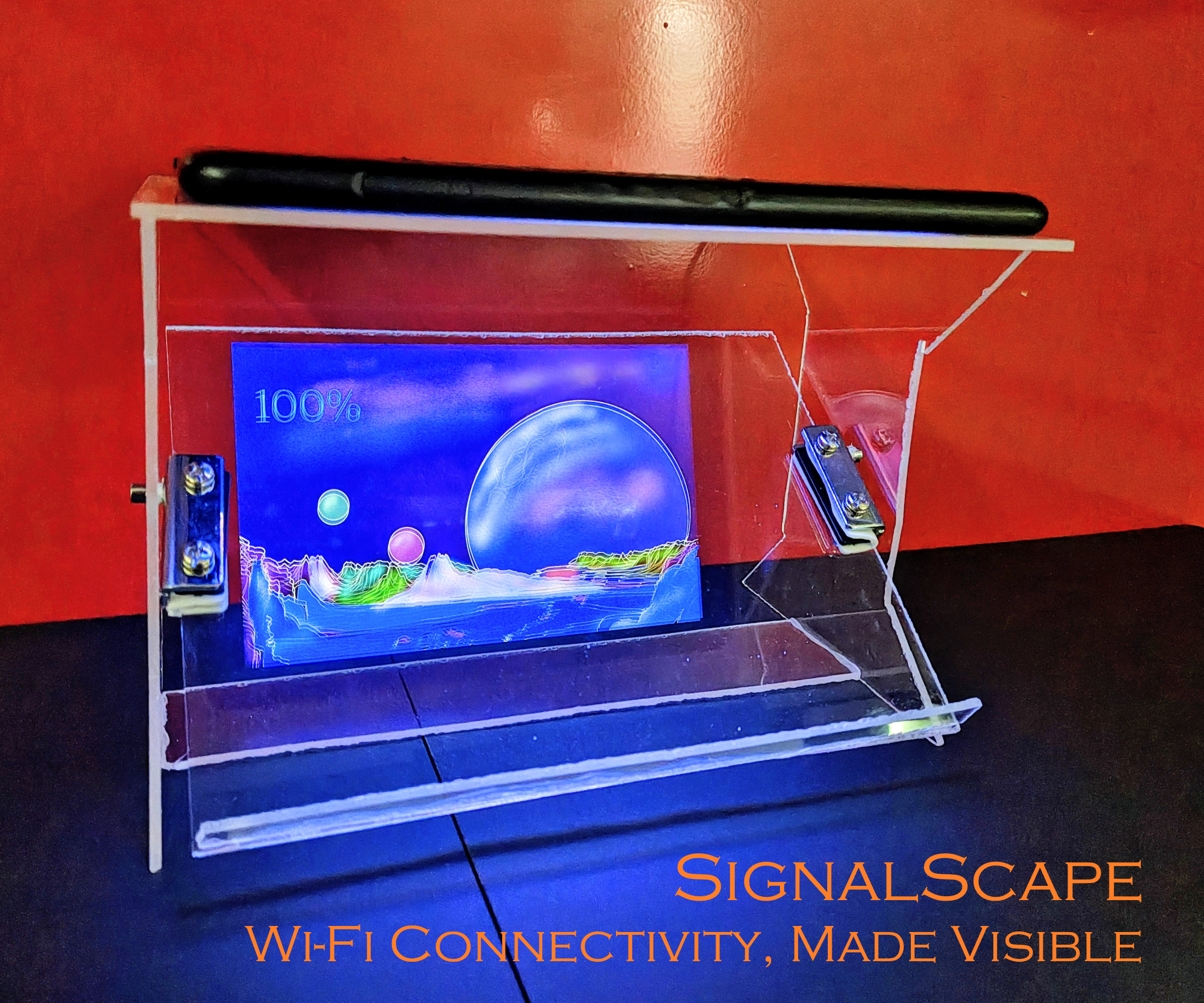 SignalScape: Making Wi-Fi Signal Strength Visible With Dynamic Art.