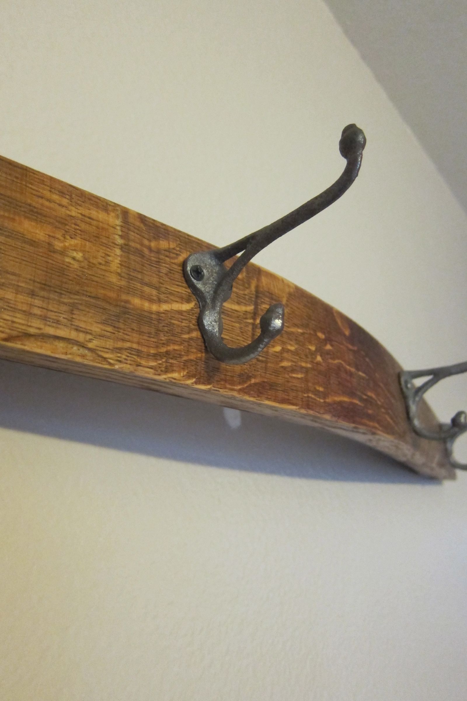 Wine Barrel Stave Coat Rack