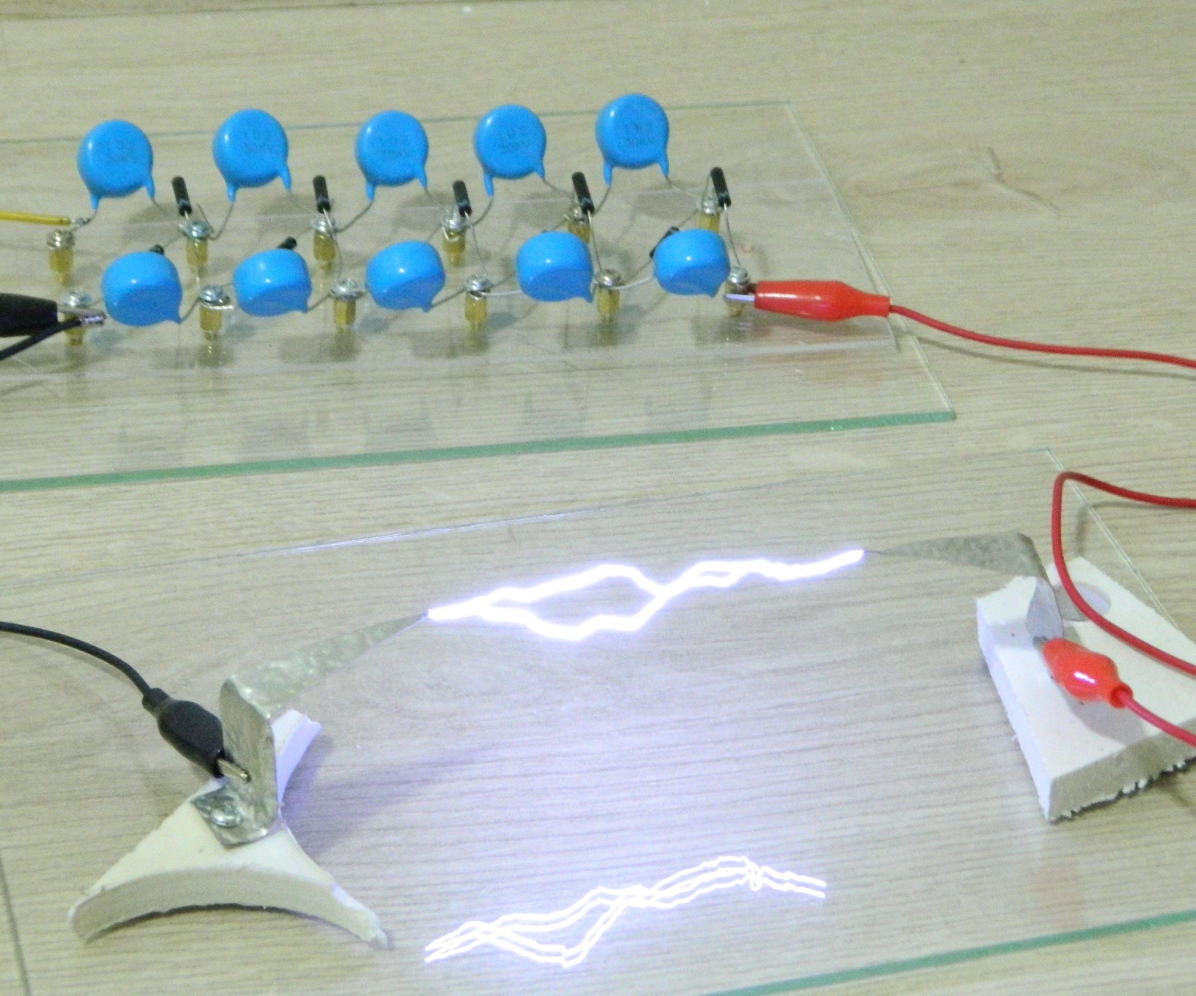 DIY Flyback Trafo Cockroft-Walton  Voltage Multiplier(110.000 Volts)