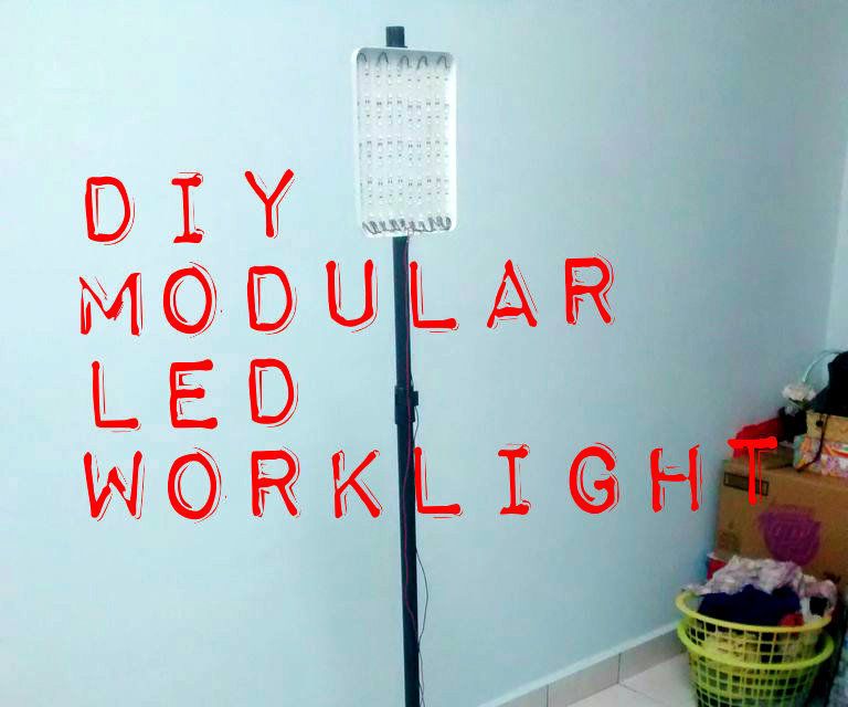 DIY Mobile Modular LED Worklight + Battery Pack From E-Waste