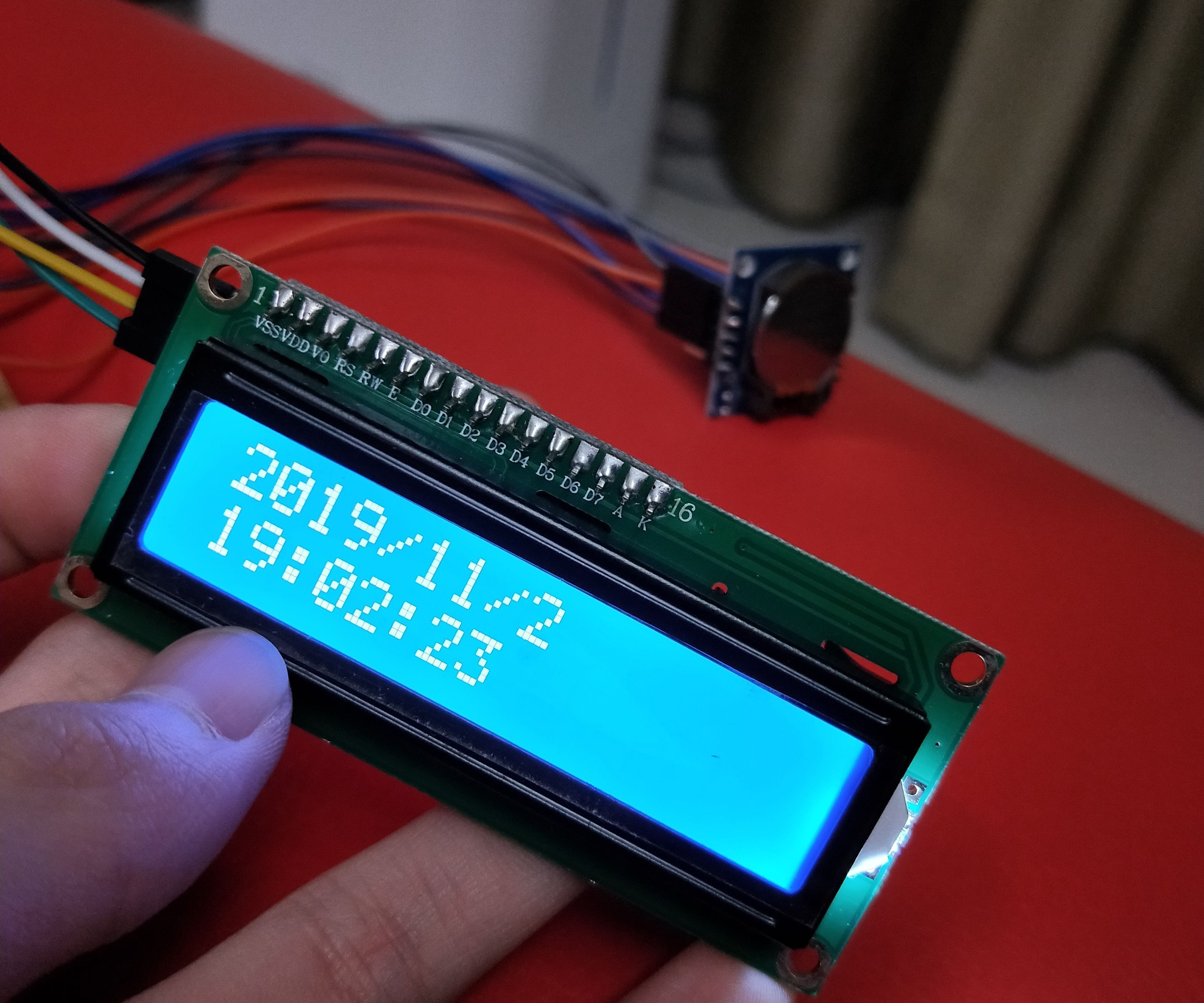 Clock With TH Sensor and Dust Sensor Using Arduino