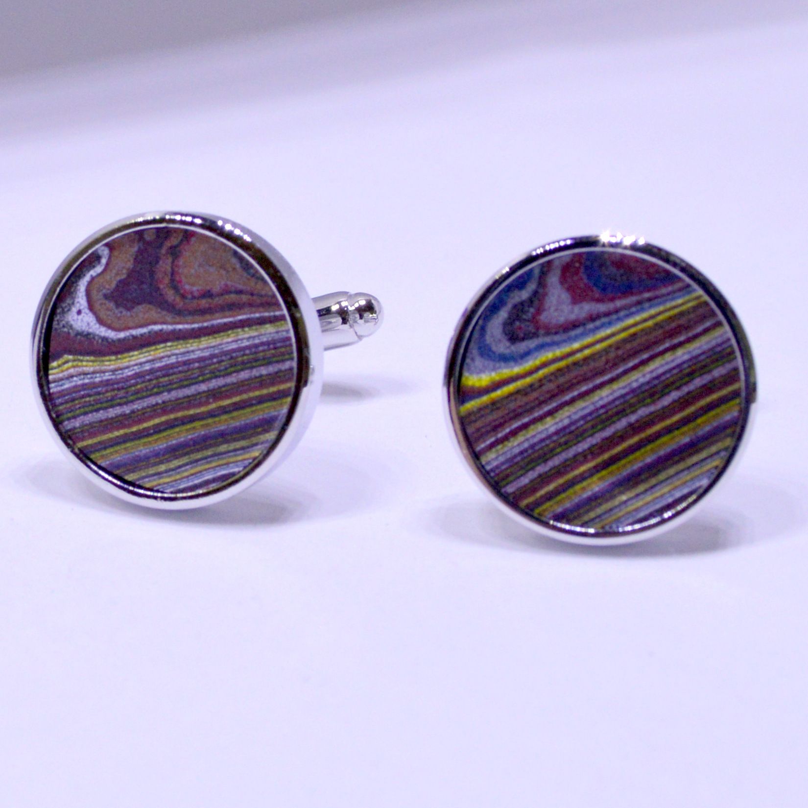 Cufflinks Made From Fordite 6 Steps (with Pictures) Instructables