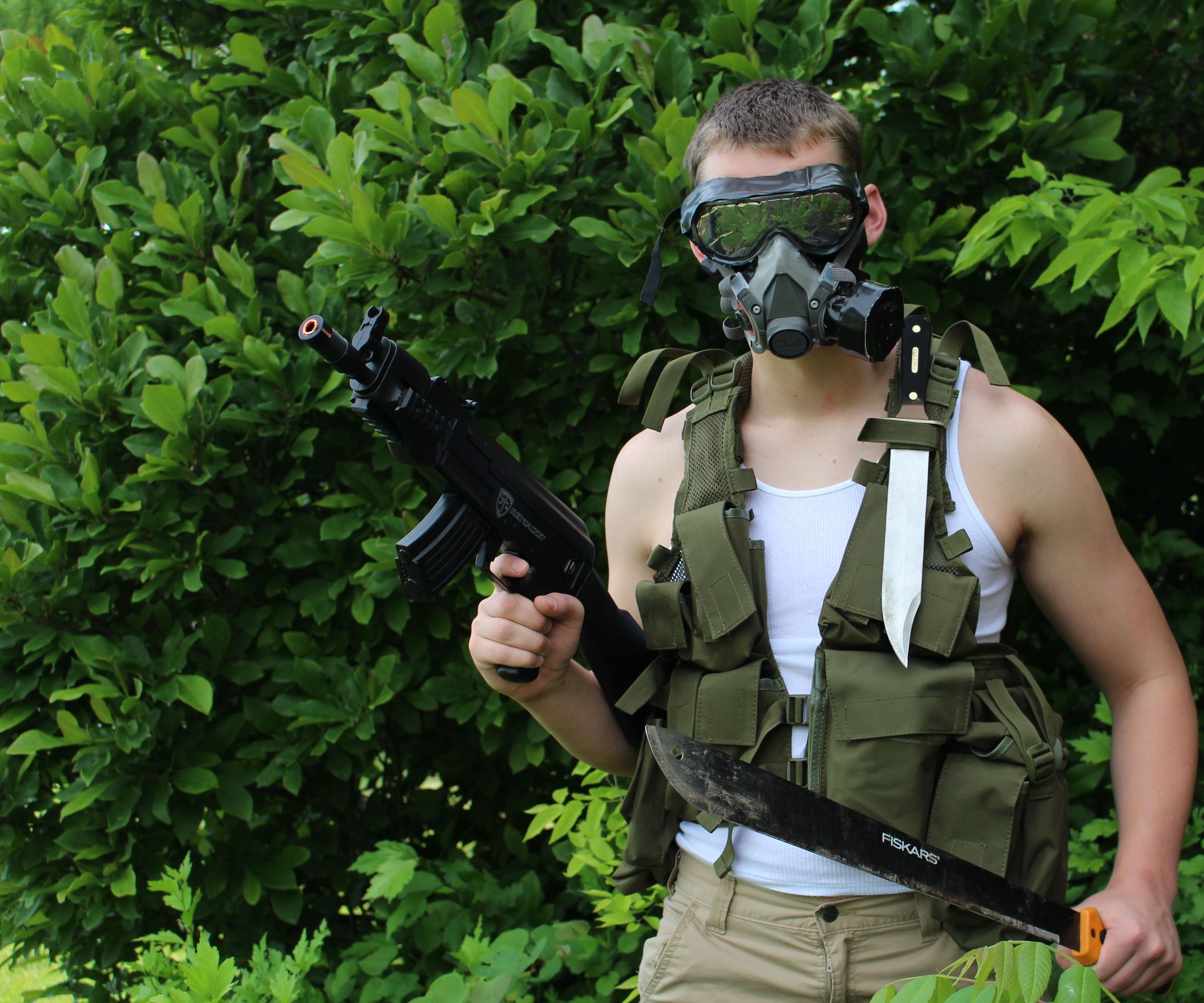 Homemade M40 Gas Mask using spare parts