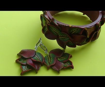 Bracelet and Earrings Inspiration Part 2. Polymer Clay Tutorial