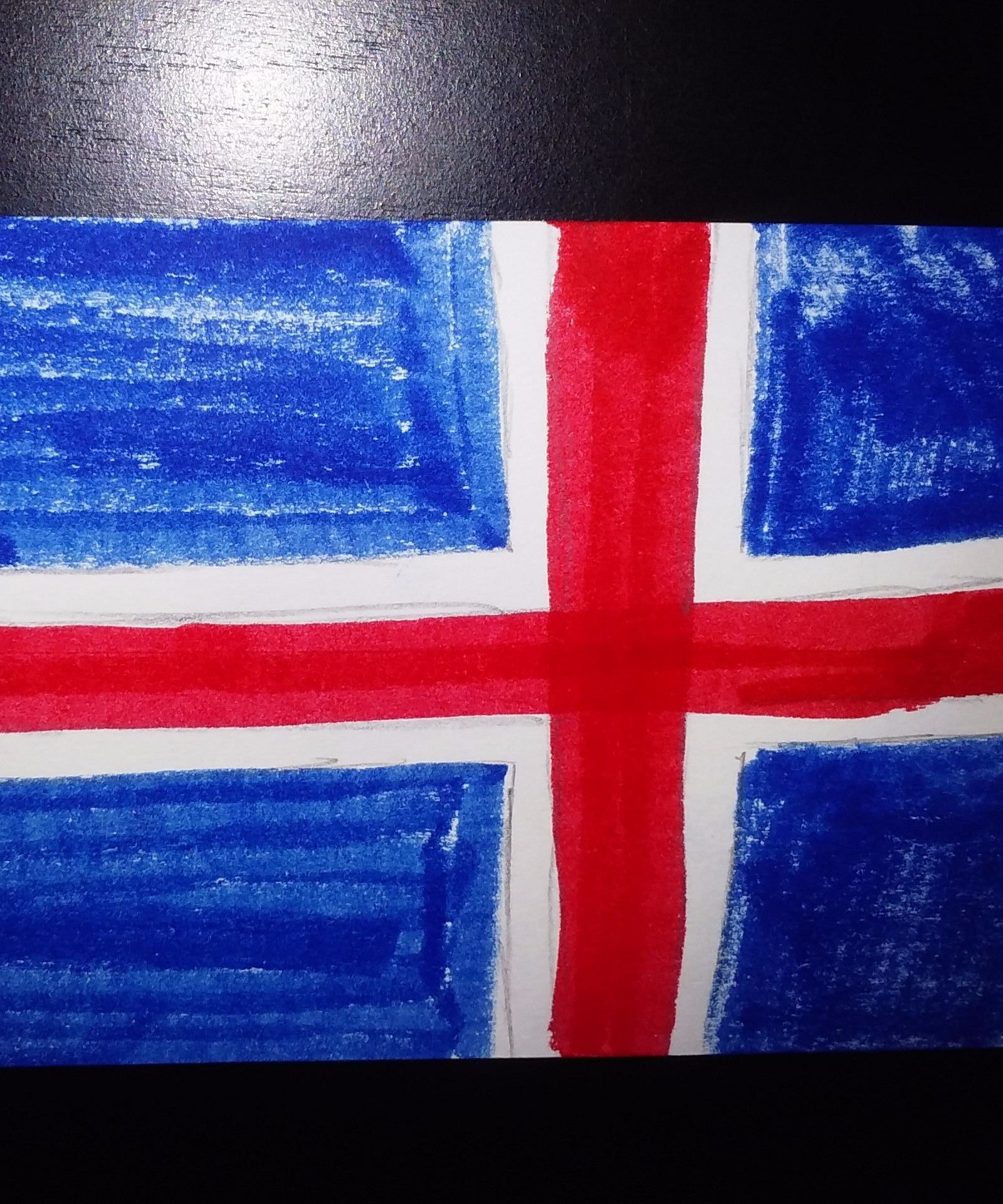 DIY Flag Art: Iceland 