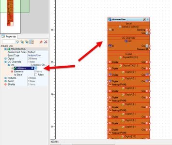 For Master Arduino - in Visuino Add, Set & Connect Components