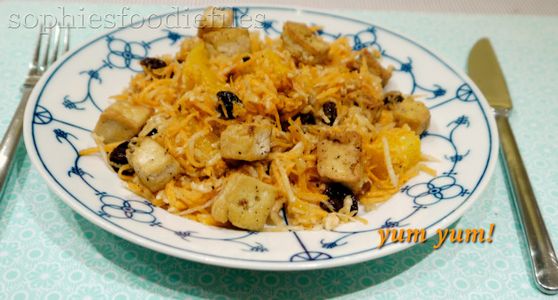 Vegan Gluten-free Seasonal Salad With Black Radish & Tofu!