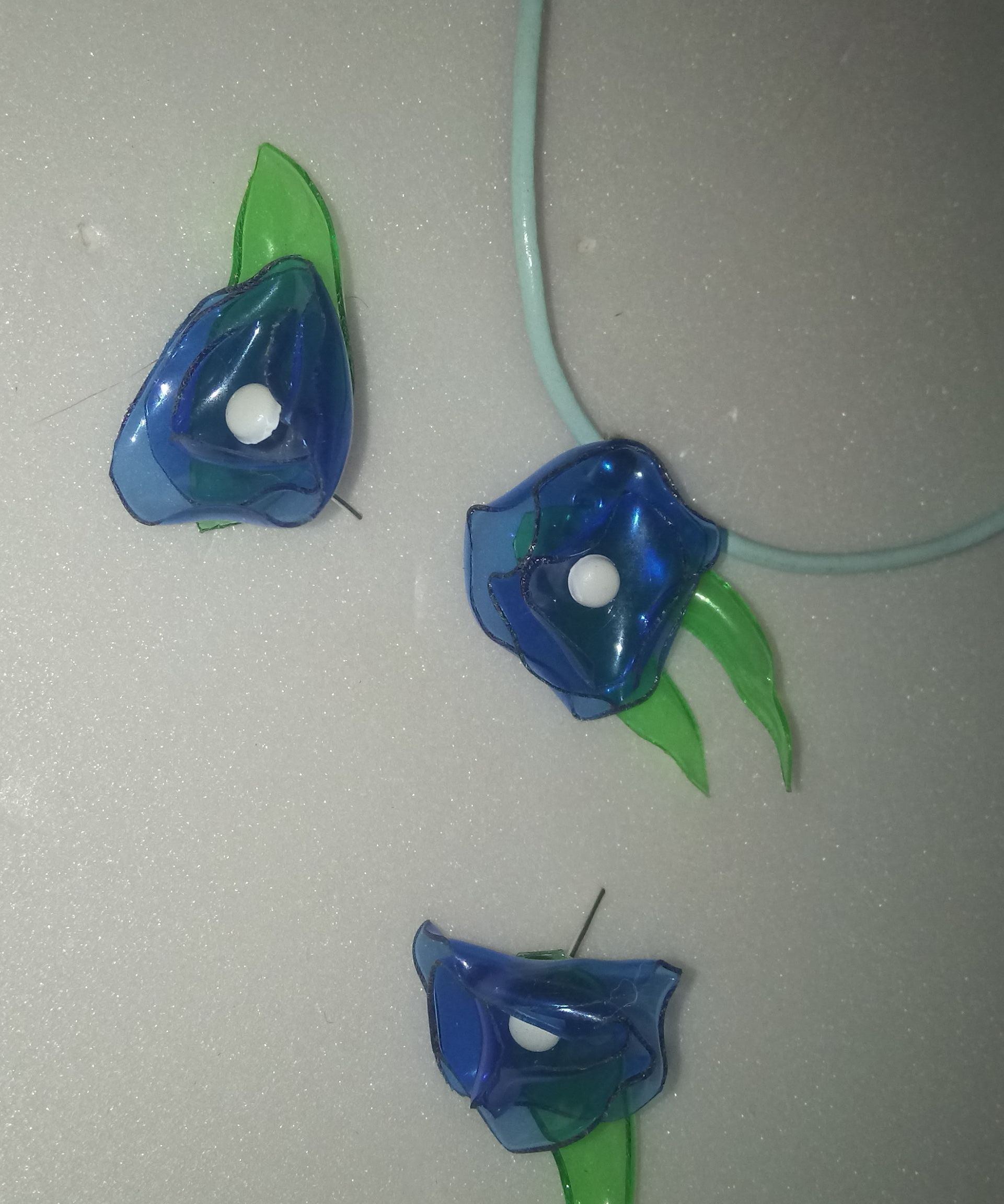 Bottle Plastic Flower Jewellery