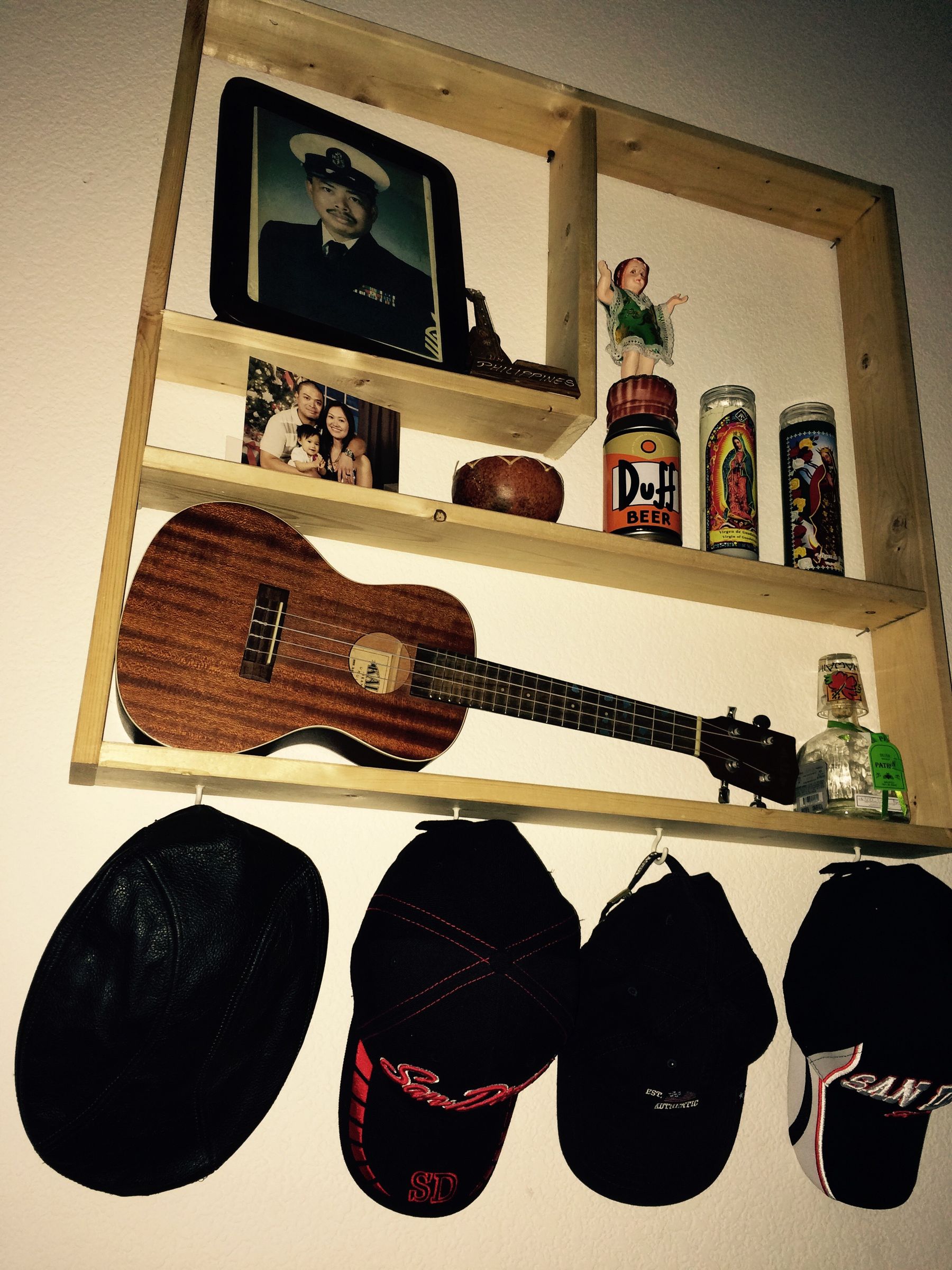 Reclaimed Wood Wall Shelf - Image 1