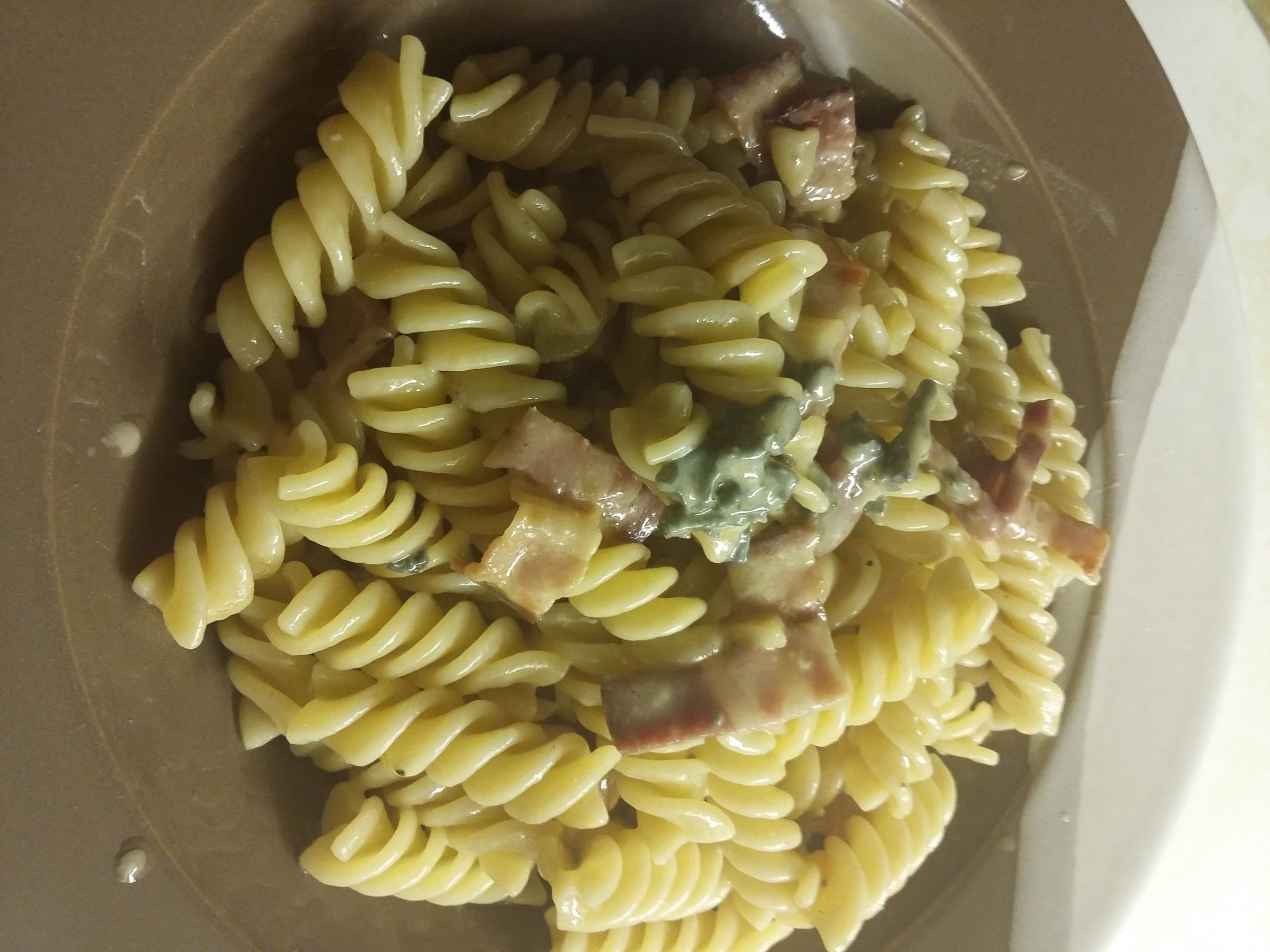 Pasta and Bacon 4 Steps Instructables