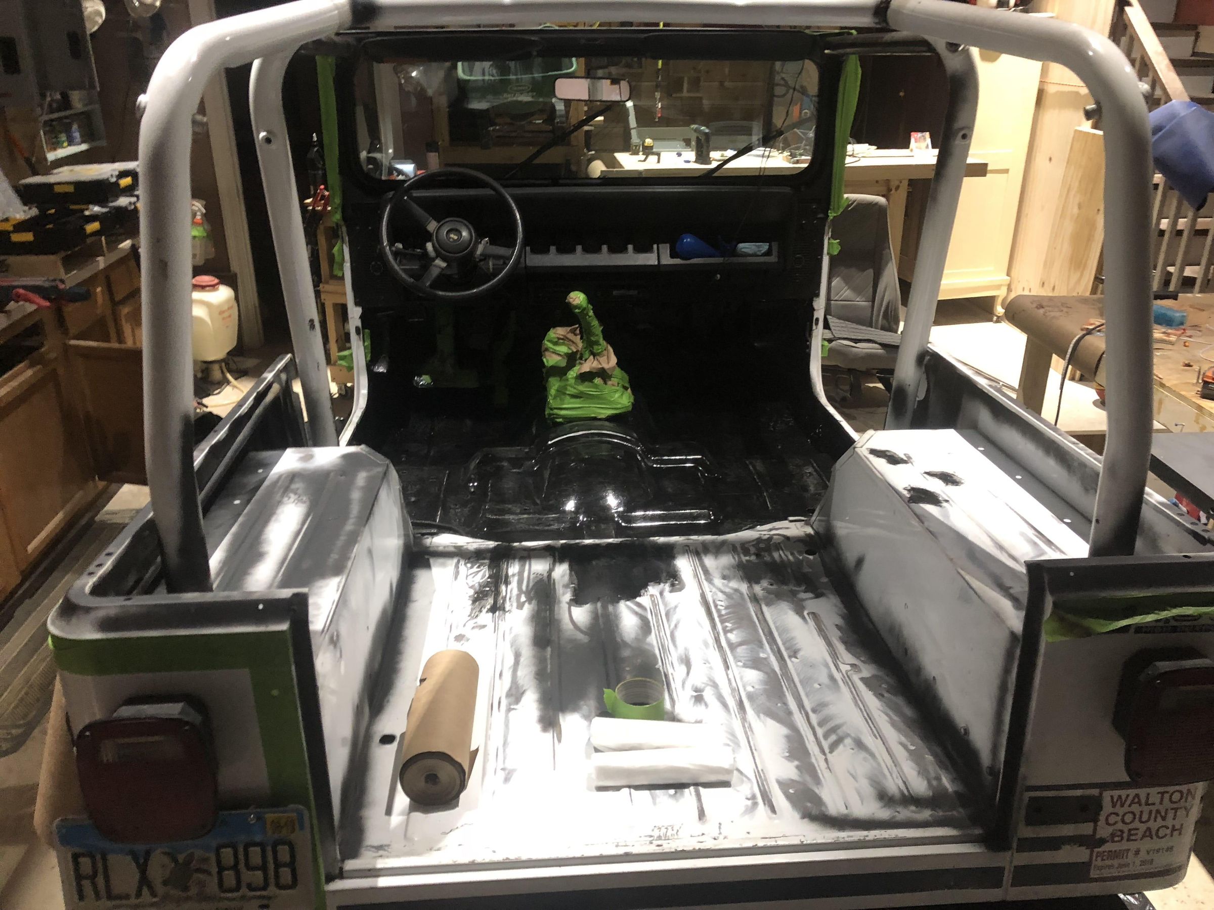 DIY Spray Bedliner for Jeep Wrangler Interior Floor 14 Steps (with