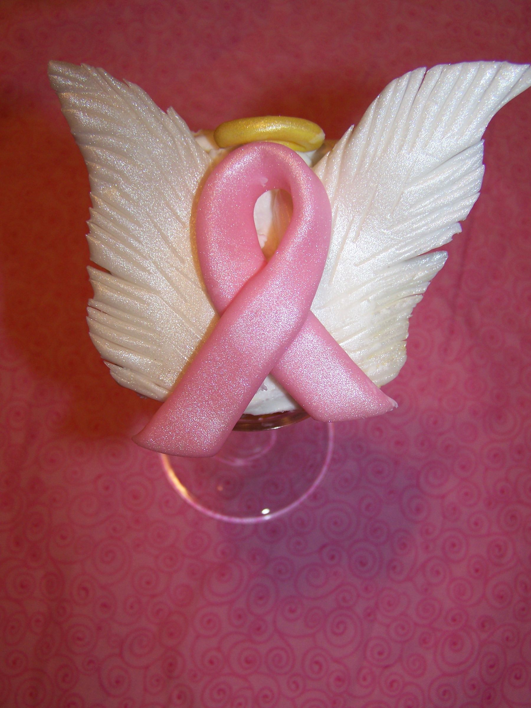 Breast Cancer Angel Cupakes