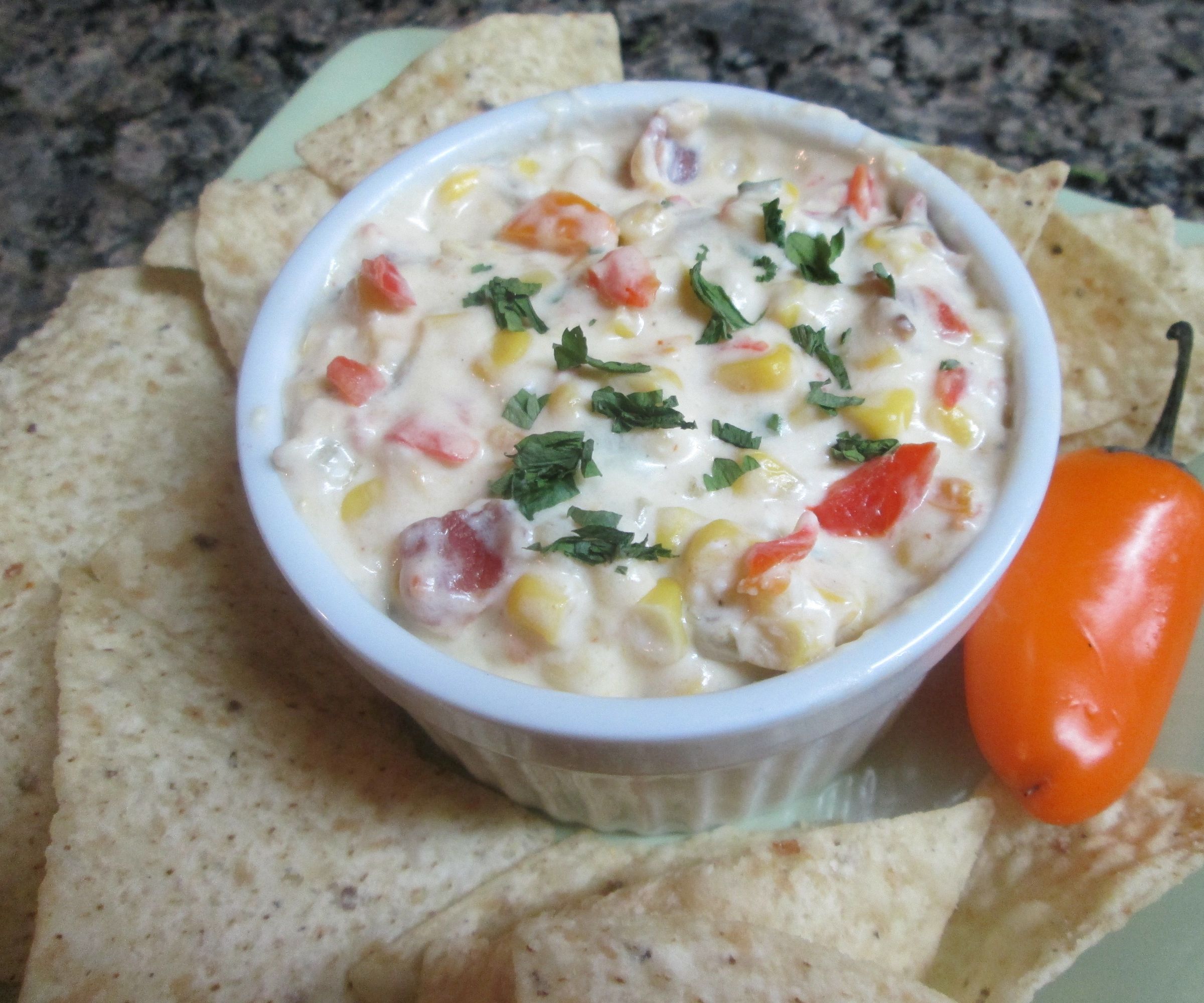 Pigskin-Spiked Cornfetti Dip