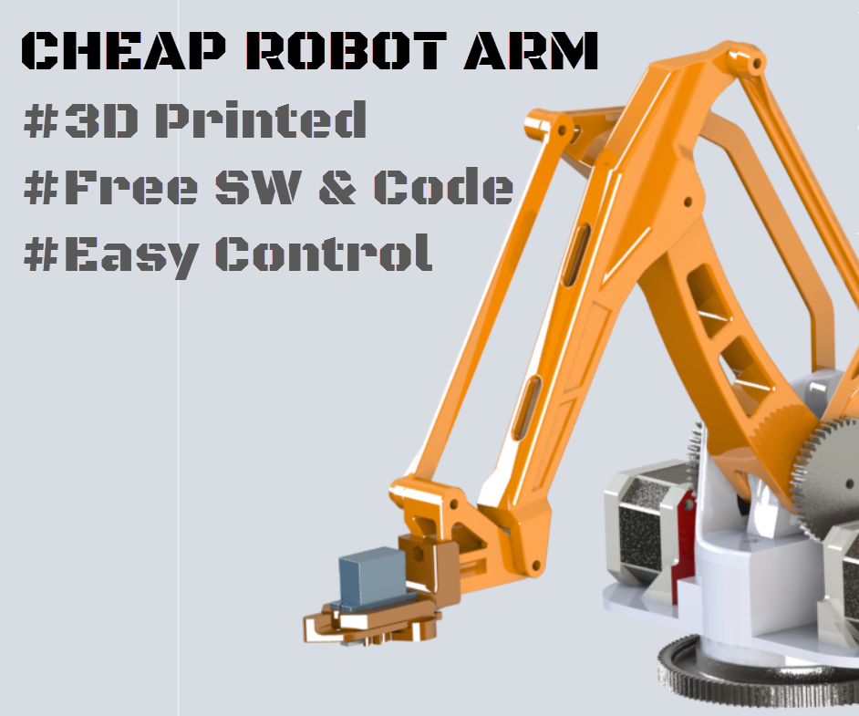 Robot Arm MK2 Plus (Stepper Motor Used)