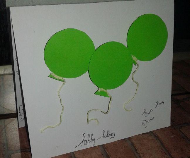 How to Make an Easy Baloon Card