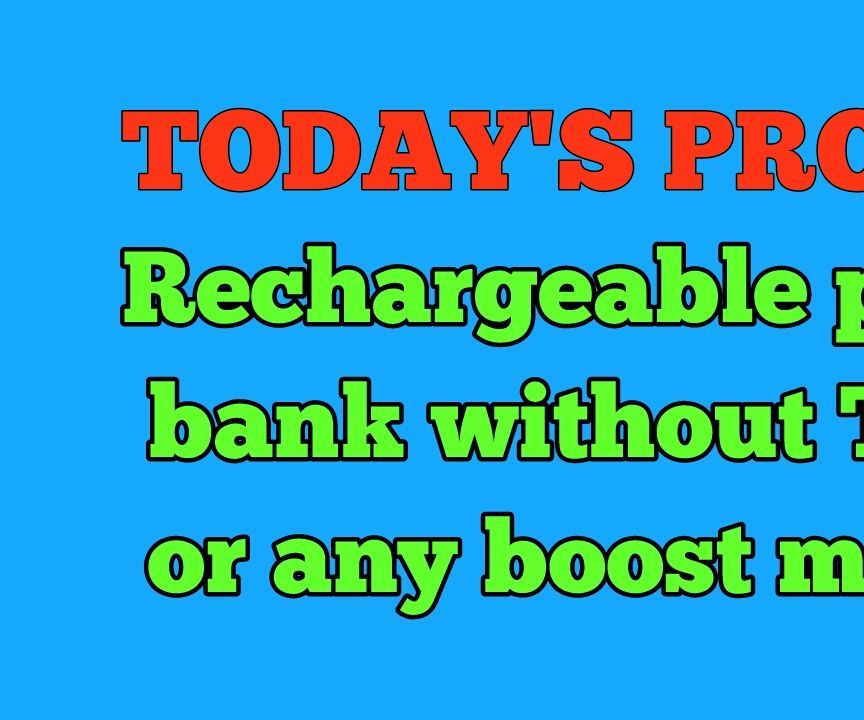RECHARGEABLE POWER BANK WITH DISPLAY