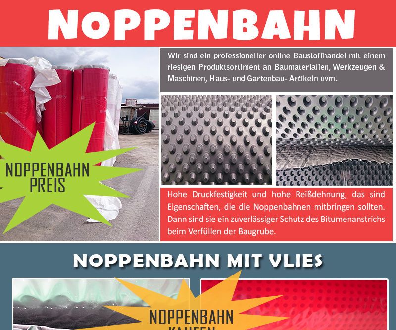 Noppenbahn Abschlussprofil